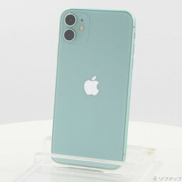 【中古】Apple(アップル) iPhone11 128GB グリーン MWM62J／A SIMフリー 【262-ud】