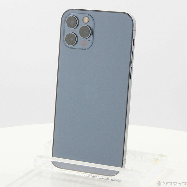 【中古】Apple(アップル) iPhone12 Pro 512GB パシフィックブルー MGMJ3J／A SIMフリー 【247-ud】