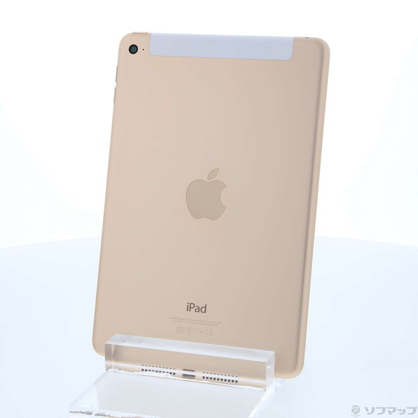 【中古】Apple(アップル) iPad mini 4 16GB ゴールド MK712J／A SIMフリー 【269-ud】