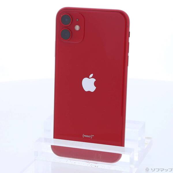 【中古】Apple(アップル) iPhone11 256GB プロダクトレッド NWM92J／A SIMフリー 【262-ud】