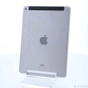 【中古】Apple(アップル) iPad Air 2 16GB スペースグレイ MGGX2J／A au 【295-ud】