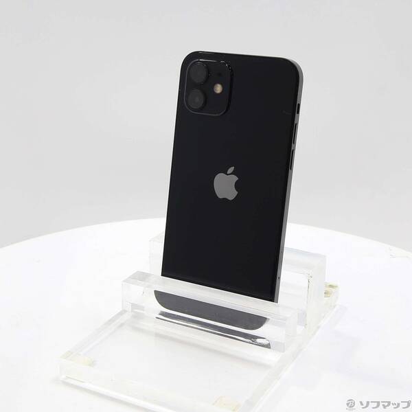 【中古】Apple(アップル) iPhone12 128GB ブラック MGHU3J／A SIMフリー 【262-ud】