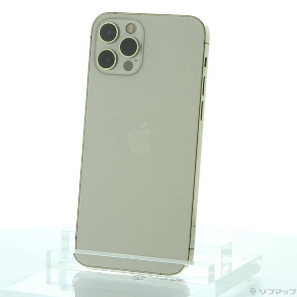 【中古】Apple(アップル) iPhone12 Pro 256GB ゴールド MGMC3J／A SIMフリー 【262-ud】