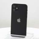 【中古】Apple(アップル) iPhone12 128GB ブラック MGHU3J／A SIMフリー 【258-ud】