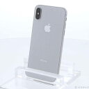 【中古】Apple(アップル) iPhoneX 64GB シルバー MQAY2J／A SIMフリー 【276-ud】