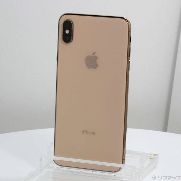 【中古】Apple(アップル) iPhoneXS Max 64GB ゴールド MT6T2J／A SIMフリー 【269-ud】