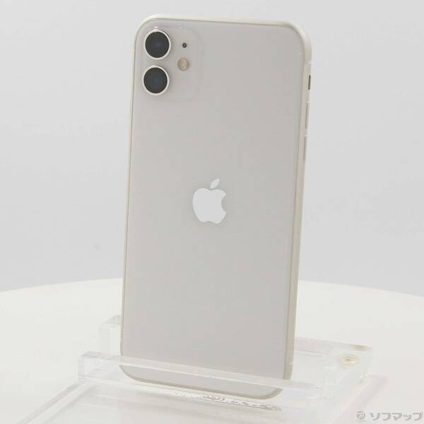 【中古】Apple(アップル) iPhone11 64GB ホワイト MHDC3J／A SIMフリー 【377-ud】