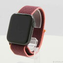 【中古】Apple(アップル) Apple Watch Series 6 GPS 44mm スペースグレイアルミニウムケース プラムスポーツループ 【305-u...