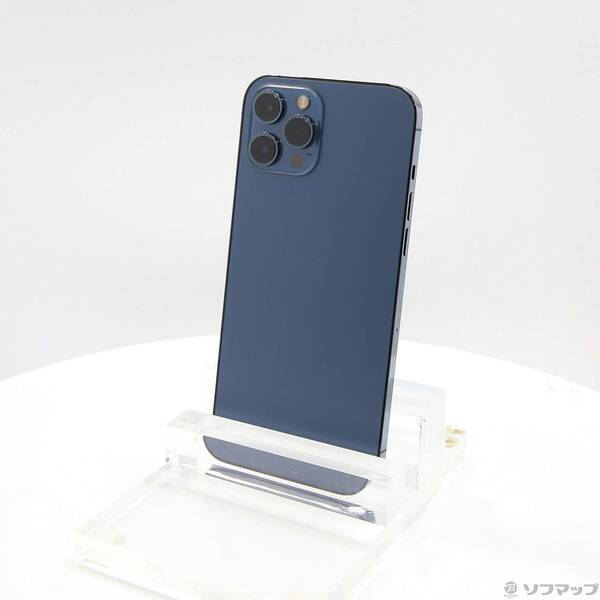 【中古】Apple(アップル) iPhone12 Pro Max 256GB パシフィックブルー NGD23J／A SIMフリー 【384-ud】