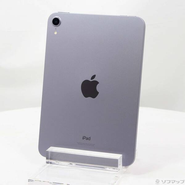 【中古】Apple(アップル) iPad mini 第6世代 64GB パープル MK7R3X／A Wi-Fi 【305-ud】