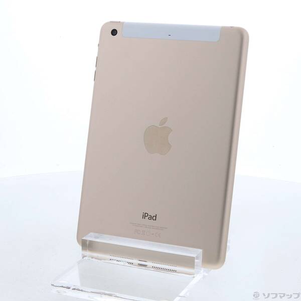 【中古】Apple(アップル) iPad mini 3 16GB ゴールド MGYR2J／A docomo 【349-ud】