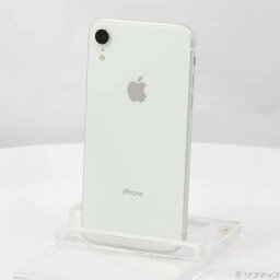 【中古】Apple(アップル) iPhoneXR 64GB ホワイト MT032J／A SIMフリー 【262-ud】