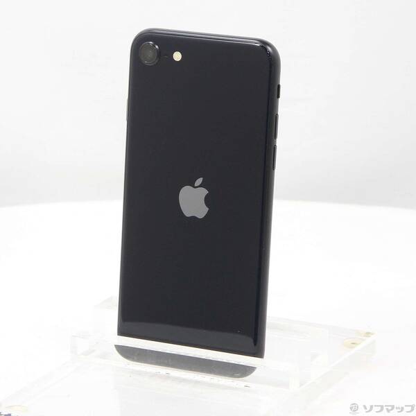 【中古】Apple(アップル) iPhone SE 第3世代 64GB ミッドナイト MMYC3J／A SIMフリー 【198-ud】