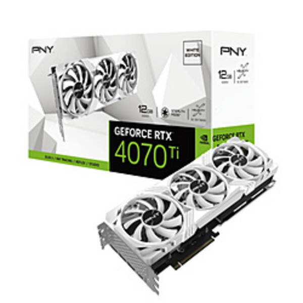 PNY『GeForce RTX 4070 Ti 12GB VERTO LED トリプルファン White edition』