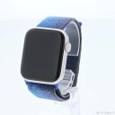 【中古】Apple(アップル) Apple Watch SE 第2世代 GPS 44mm スターライトアルミニウムケース ゲームロイヤル/ミッドナイトネイビース...