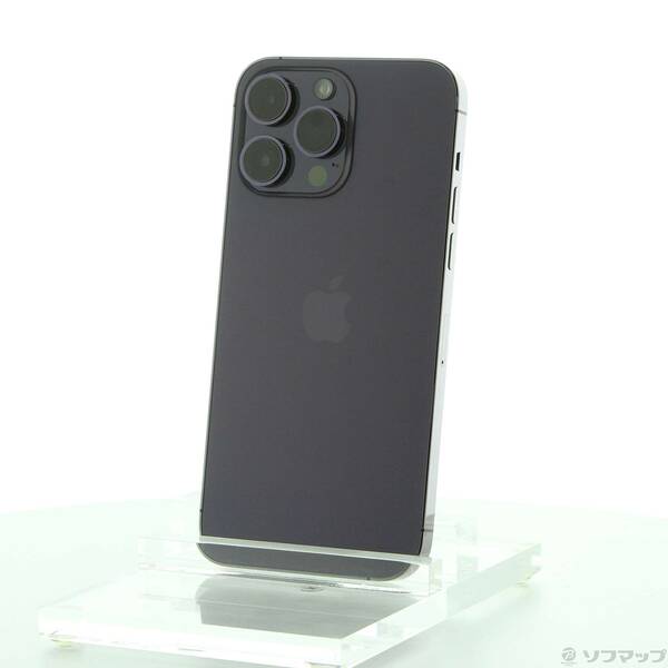 【中古】Apple(アップル) iPhone14 Pro Max 128GB ディープパープル MQ993J／A SIMフリー 【348-ud】