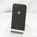 【中古】Apple(アップル) iPhone8 256GB スペースグレイ MQ842J／A SIMフリー 【252-ud】