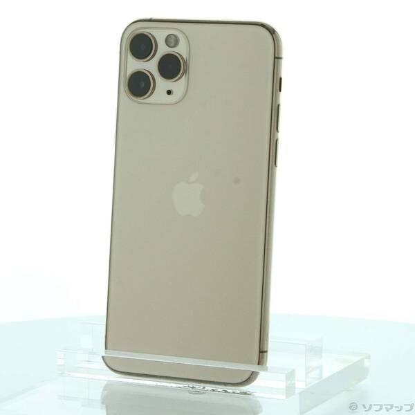 【中古】Apple(アップル) iPhone11 Pro 256GB ゴールド NWC92J／A SIMフリー 【305-ud】