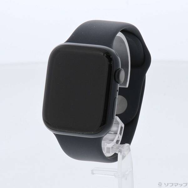 【中古】Apple(アップル) Apple Watch Series 9 GPS 45mm ミッドナイトアルミニウムケース ミッドナイトスポーツバンド 【258-ud】