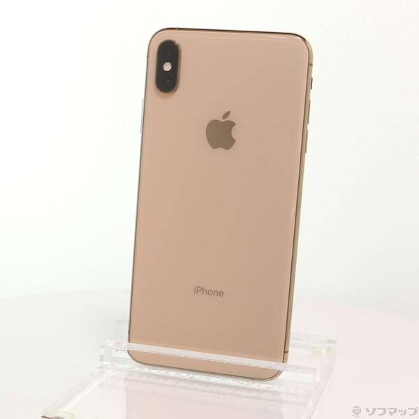 【中古】Apple(アップル) iPhoneXS Max 64GB ゴールド MT6T2J／A SIMフリー 【352-ud】
