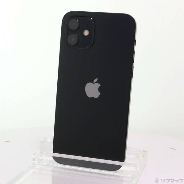 【中古】Apple(アップル) iPhone12 64GB ブラック MGHN3J／A SIMフリー 【269-ud】