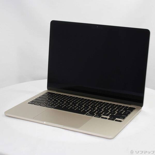 【中古】Apple(アップル) MacBook Air 13.6-inch Mid 2022 MLY13J／A Apple M2 8コアCPU_8コアGPU 8GB SSD256GB スターライト 〔12.6 Monterey〕 【276-ud】