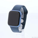 【中古】Apple(アップル) Apple Watch Series 7 GPS + Cellular 41mm ブルーアルミニウムケース アビスブルースポーツバンド 【262-ud】