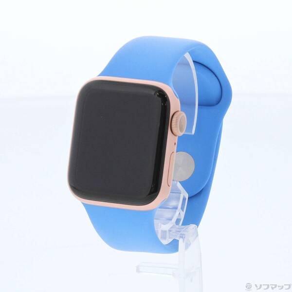 【中古】Apple(アップル) Apple Watch Series 6 GPS 40mm ゴールドアルミニウムケース カプリブルースポーツバンド 【258-ud】