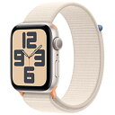 Apple(アップル) 〔展示品〕 Apple Watch SE 第2世代 GPS 40mm スターライトアルミニウムケース スターライトスポーツループ 