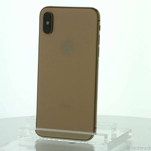 【中古】Apple(アップル) iPhoneXS 64GB ゴールド MTAY2J／A SIMフリー 【377-ud】