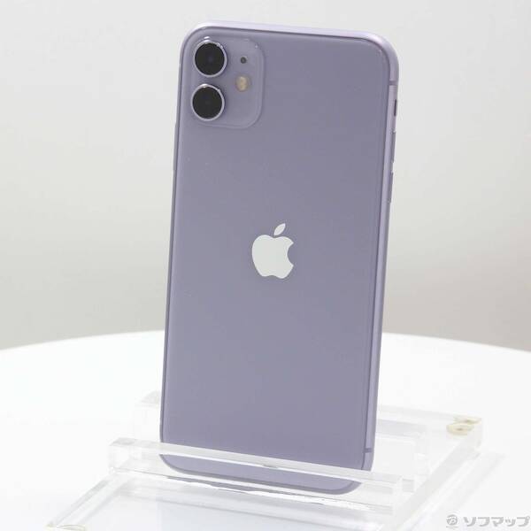 【中古】SoftBank iPhone11 128GB パープル MWM52J／A SoftBank 【349-ud】