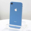 【中古】Apple(アップル) iPhoneXR 64GB ブルー MT0E2J／A SIMフリー 【258-ud】