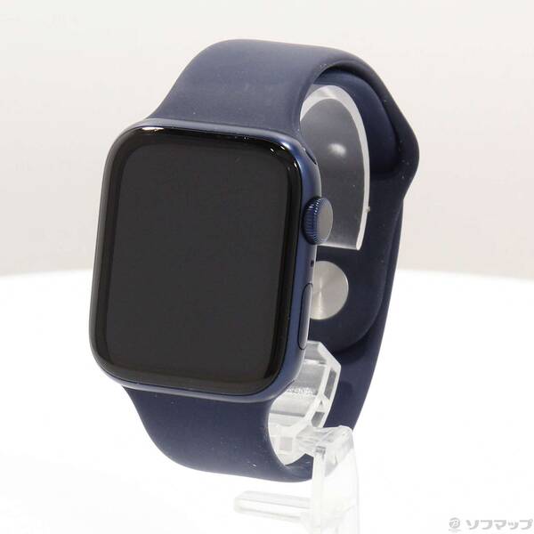 【中古】Apple(アップル) Apple Watch Series 6 GPS 44mm ブルーアルミニウムケース ディープネイビースポーツバンド 【297-ud】
