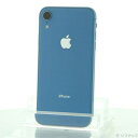 【中古】Apple(アップル) iPhoneXR 64GB ブルー MT0E2J／A SIMフリー 【377-ud】