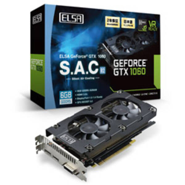 yÁzELSA(GU) GeForce GTX 1060 6GB S.A.C R2 GD1060-6GERS2 y262-udz