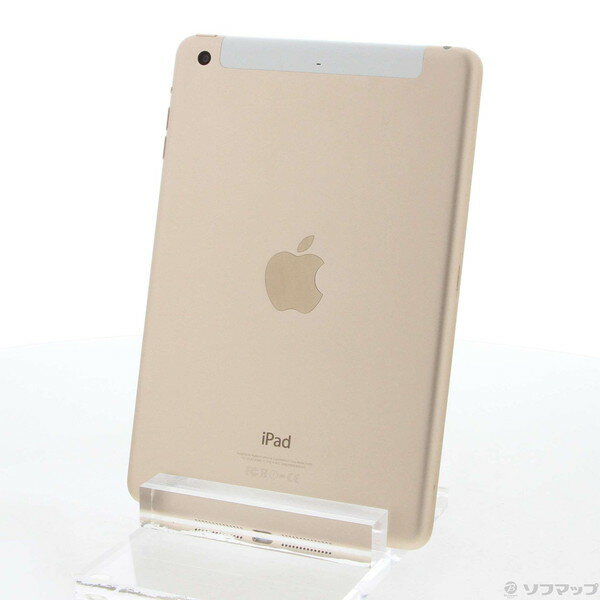 【中古】Apple(アップル) iPad mini 3 16GB ゴールド MGYR2J／A au 【196-ud】