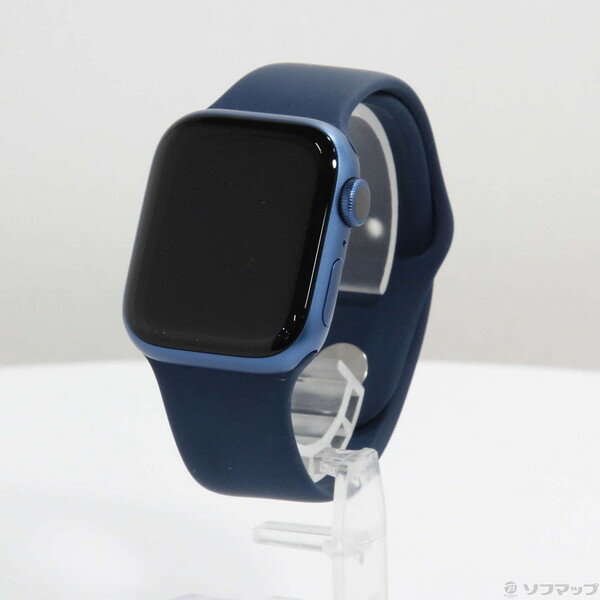 【中古】Apple(アップル) Apple Watch Series 7 GPS 41mm ブルーアルミニウムケース アビスブルースポーツバンド 【344-ud】