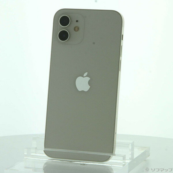 【中古】Apple(アップル) iPhone12 128GB ホワイト MGHV3J／A SIMフリー 【348-ud】