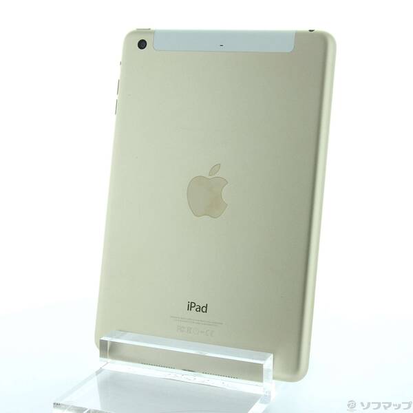 【中古】Apple(アップル) iPad mini 3 16GB ゴールド MGYR2J／A au 【198-ud】