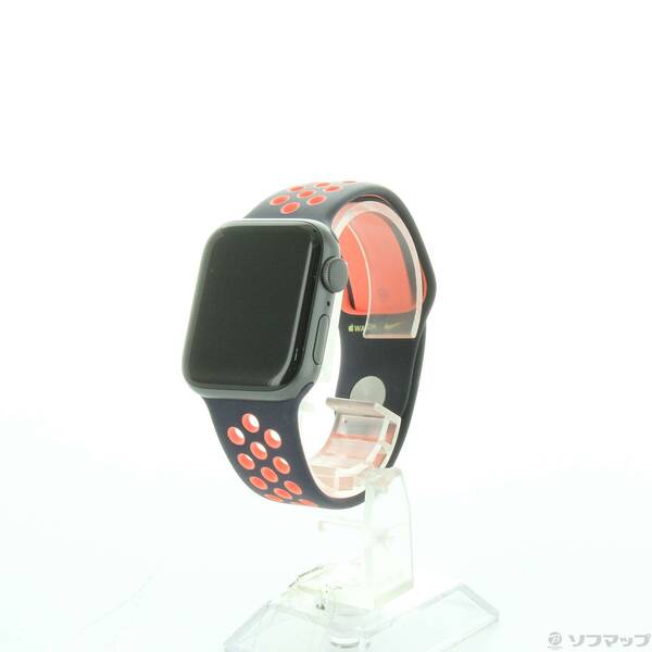 Apple(アップル) Apple Watch SE 第1世代 Nike GPS 40mm スペースグレイアルミニウムケース ブルーブラック／ブライトマンゴーNikeスポーツバンド 
