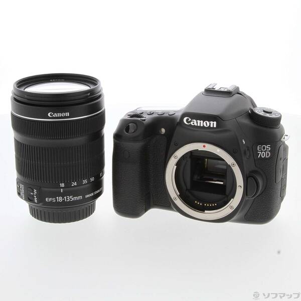 【中古】Canon(キヤノン) EOS 70D (W) EF-S18-135 IS STM レンズキット (2020万画素／SDXC) 【269-ud】