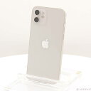 【中古】Apple(アップル) iPhone12 64GB ホワイト MGHP3J／A SIMフリー 【262-ud】