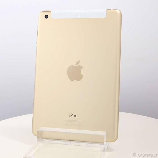【中古】Apple(アップル) iPad mini 3 16GB ゴールド MGYR2J／A SoftBank 【269-ud】