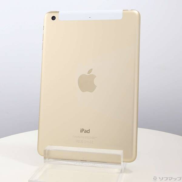 【中古】Apple(アップル) iPad mini 3 16GB ゴールド MGYR2J／A docomo 【262-ud】