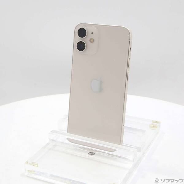 【中古】Apple(アップル) iPhone12 mini 64GB ホワイト MGA63J／A SIMフリー 【198-ud】