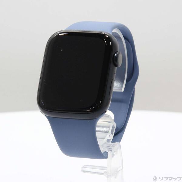 【中古】Apple(アップル) Apple Watch Series 9 GPS 45mm ミッドナイトアルミニウムケース ウィンターブルースポーツバンド 【258-ud】