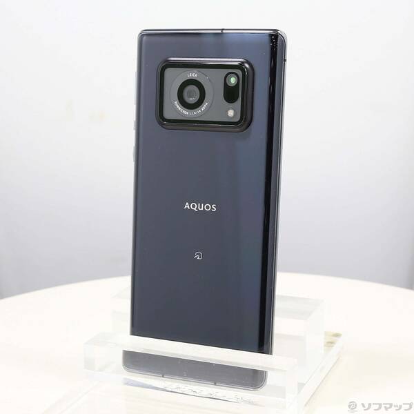 【中古】SHARP(シャープ) AQUOS R6 128GB ブラック A101SH SoftBank 〔ネットワーク利用制限▲〕 【344-ud】