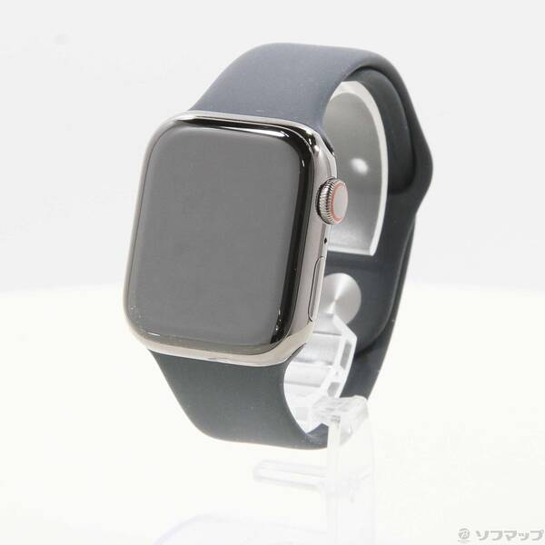 Apple(アップル) Apple Watch Series 9 GPS + Cellular 41mm グラファイトステンレススチールケース ミッドナイトスポーツバンド 