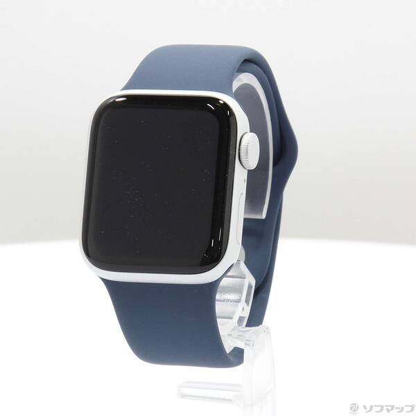 【中古】Apple(アップル) Apple Watch SE 第2世代 GPS 40mm シルバーアルミニウムケース ストームブルースポーツバンド 【344-ud】