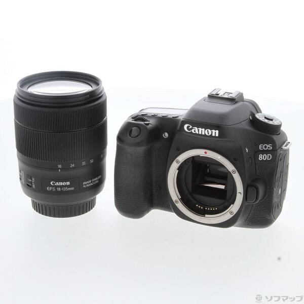 【中古】Canon(キヤノン) EOS 80D EF-S18-135 IS USM レンズキット 【258-ud】